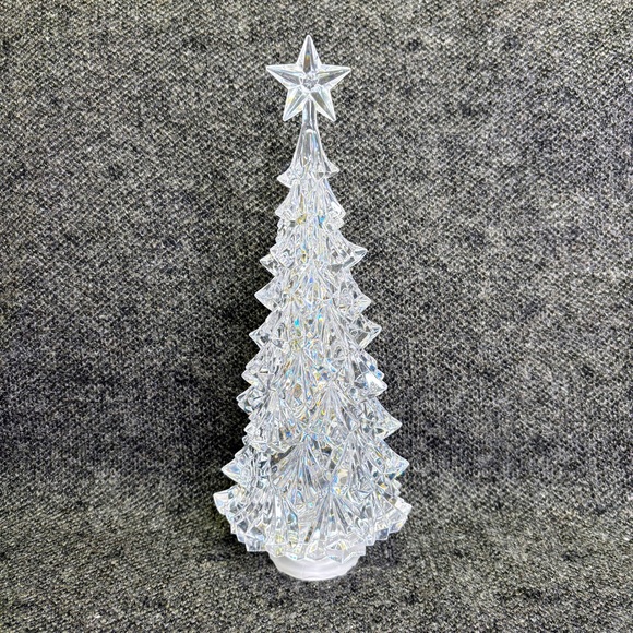 Vintage Mini Light Up Christmas Tree For Tables / Desks 11.5" Tested And Working - Picture 1 of 5